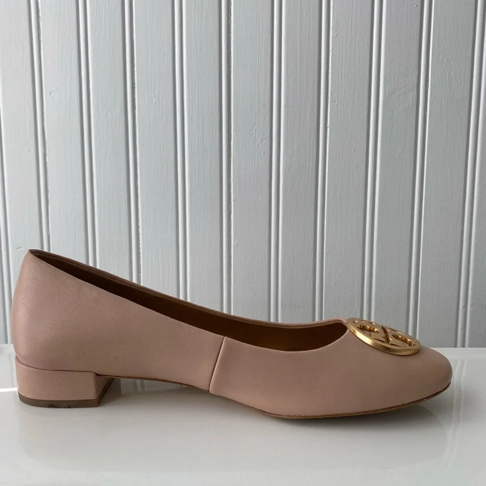 Tory Burch Chelsea Napa Leather Ballet Flat, Size 8 - Picture 3 of 7